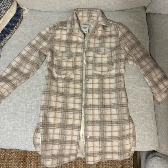 Abercrombie and Fitch XXSP women’s flannel shirt jacket - Picture 2 of 4